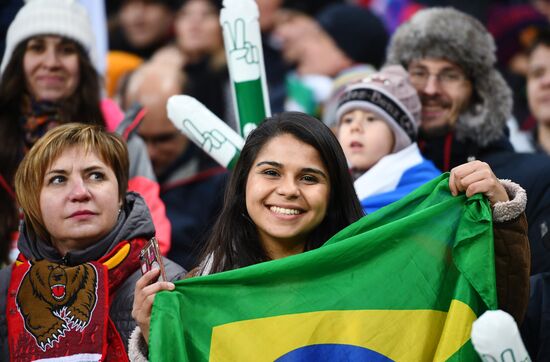 Football. Friendly match. Russia vs. Brazil