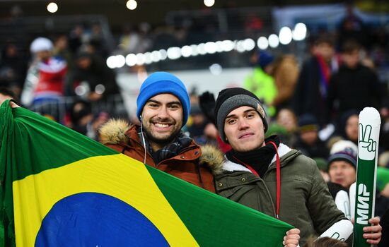 Football. Friendly match. Russia vs. Brazil