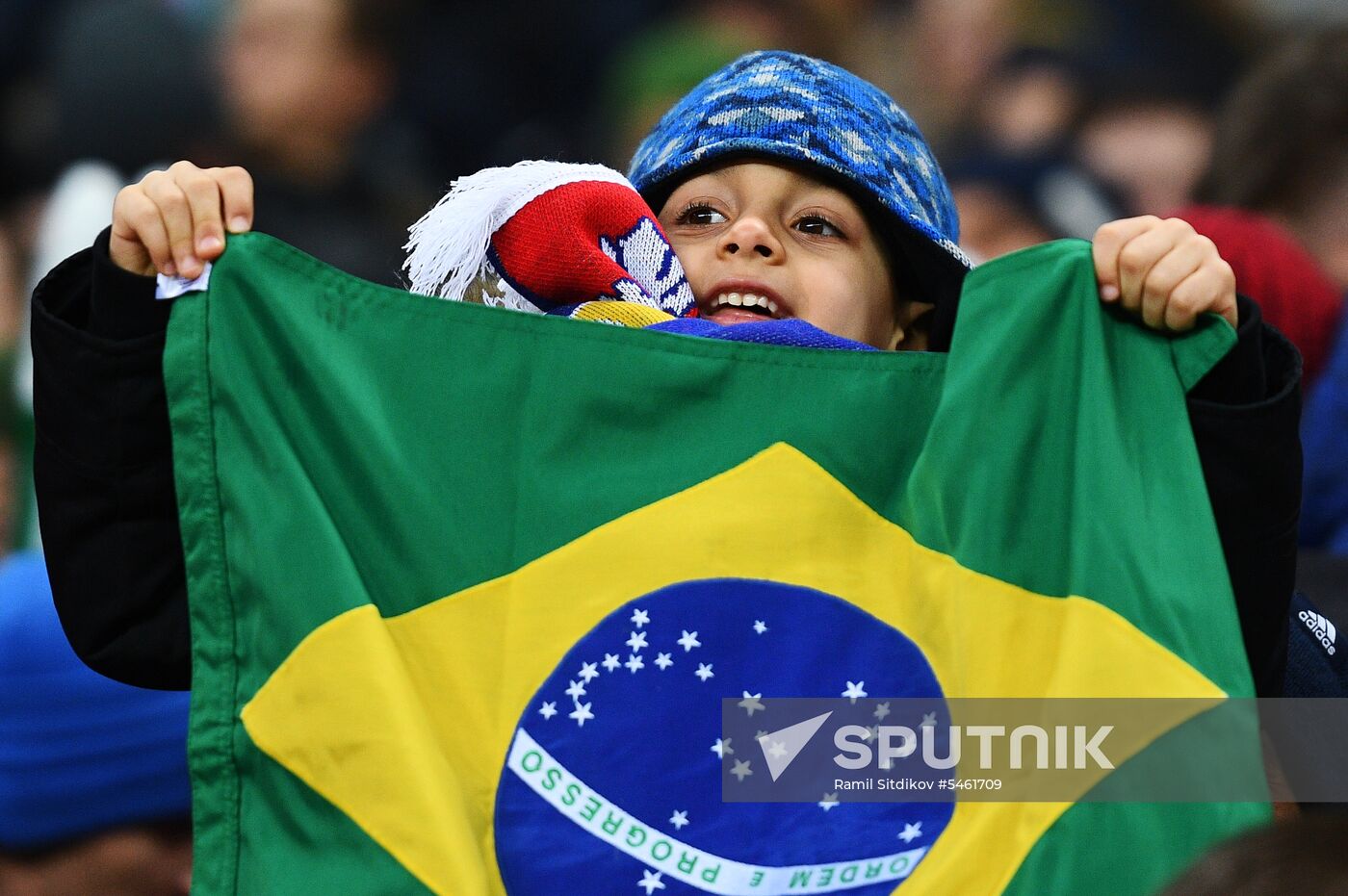 Football. Friendly match. Russia vs. Brazil