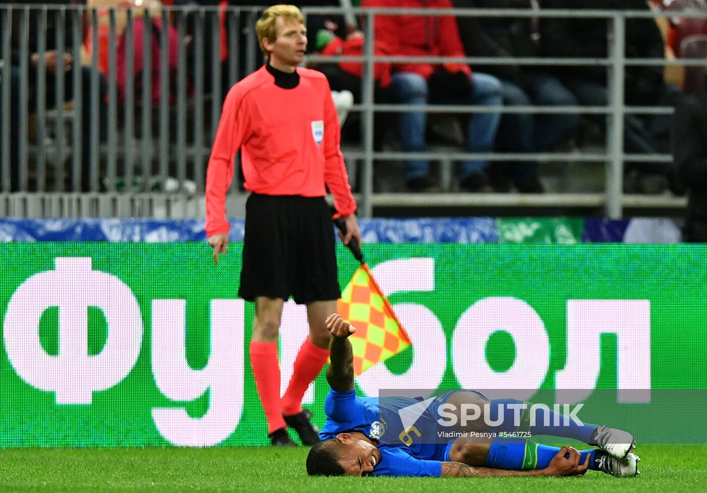 Football. Friendly match. Russia vs. Brazil