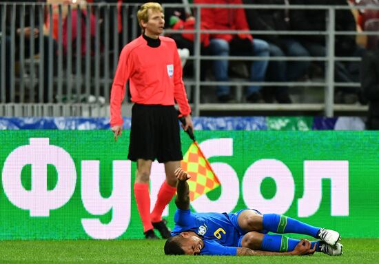 Football. Friendly match. Russia vs. Brazil