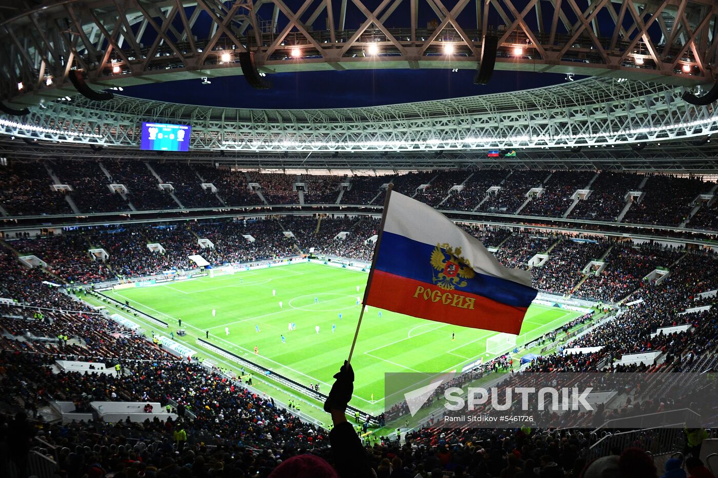 Football. Friendly match. Russia vs. Brazil