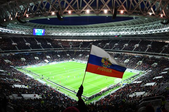 Football. Friendly match. Russia vs. Brazil