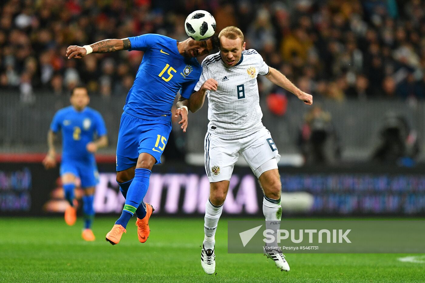 Football. Friendly match. Russia vs. Brazil