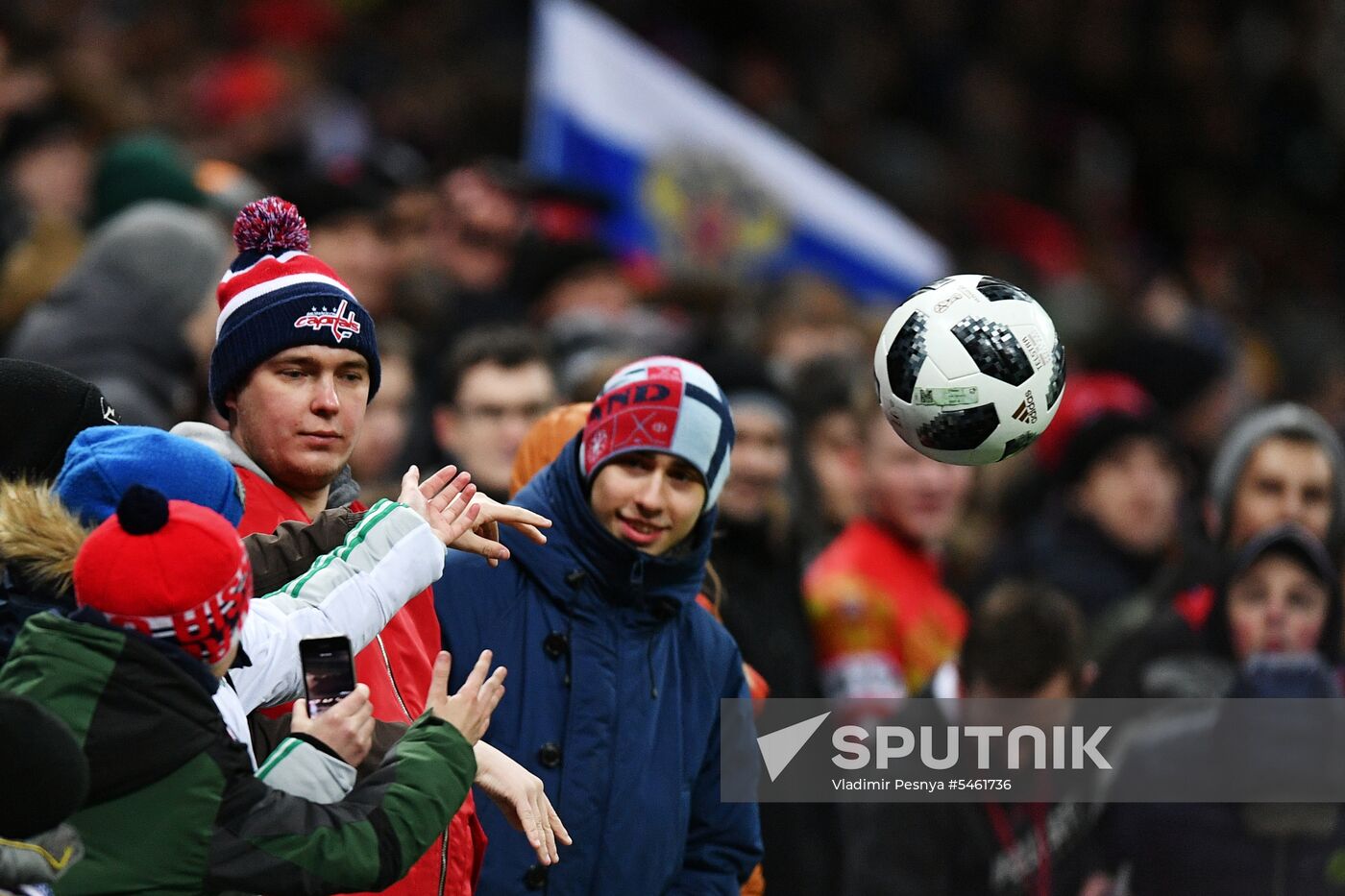 Football. Friendly match. Russia vs. Brazil