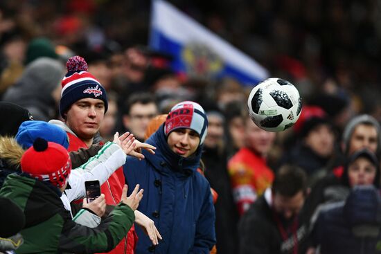 Football. Friendly match. Russia vs. Brazil