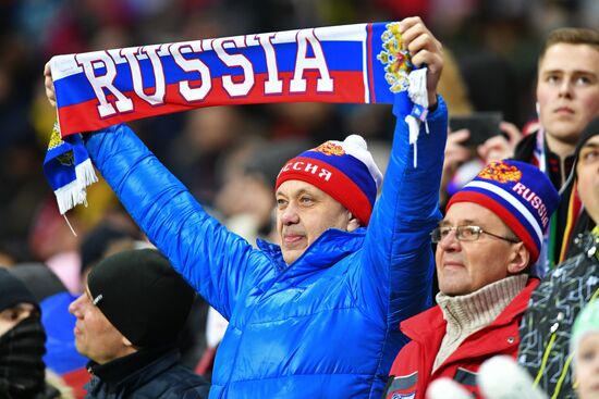 Football. Friendly match. Russia vs. Brazil