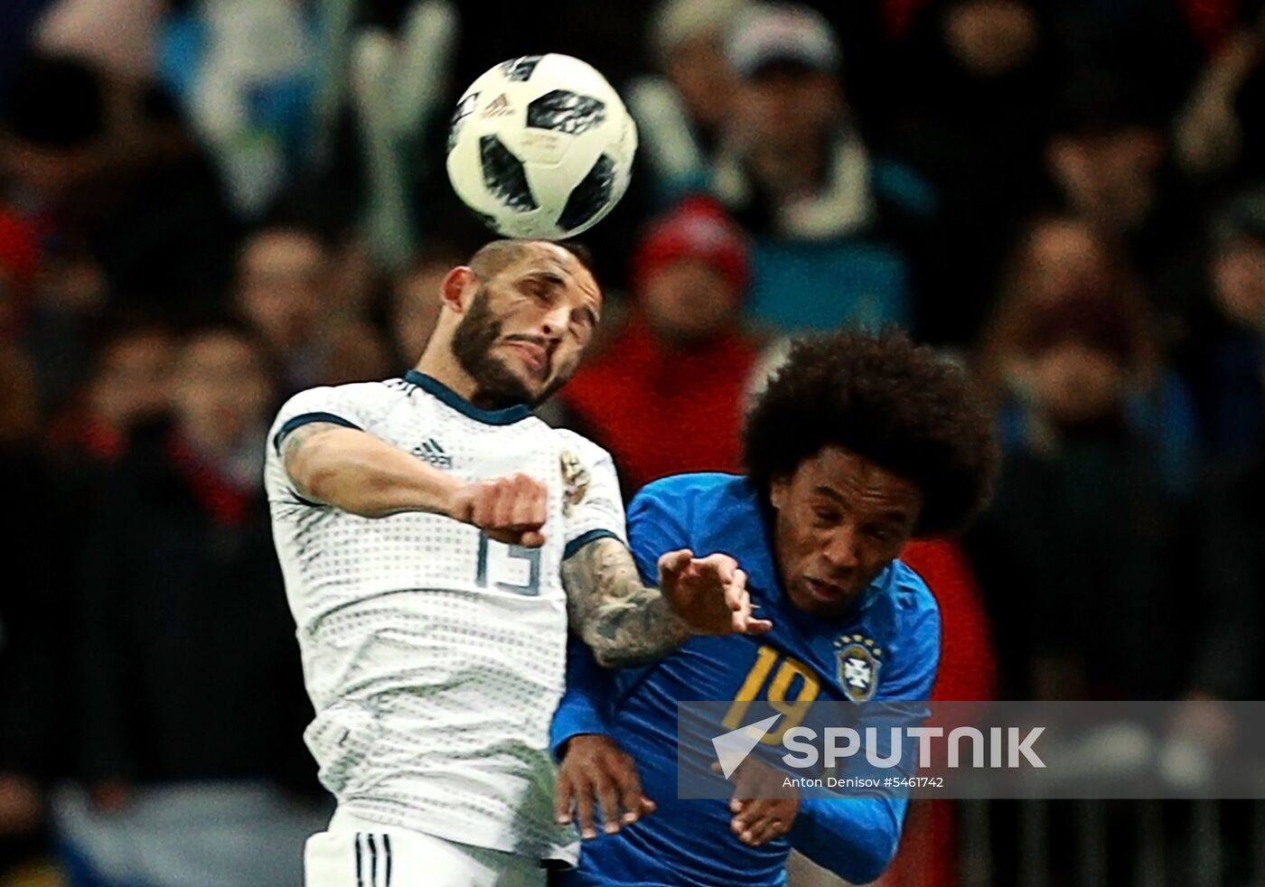 Football. Friendly match. Russia vs. Brazil