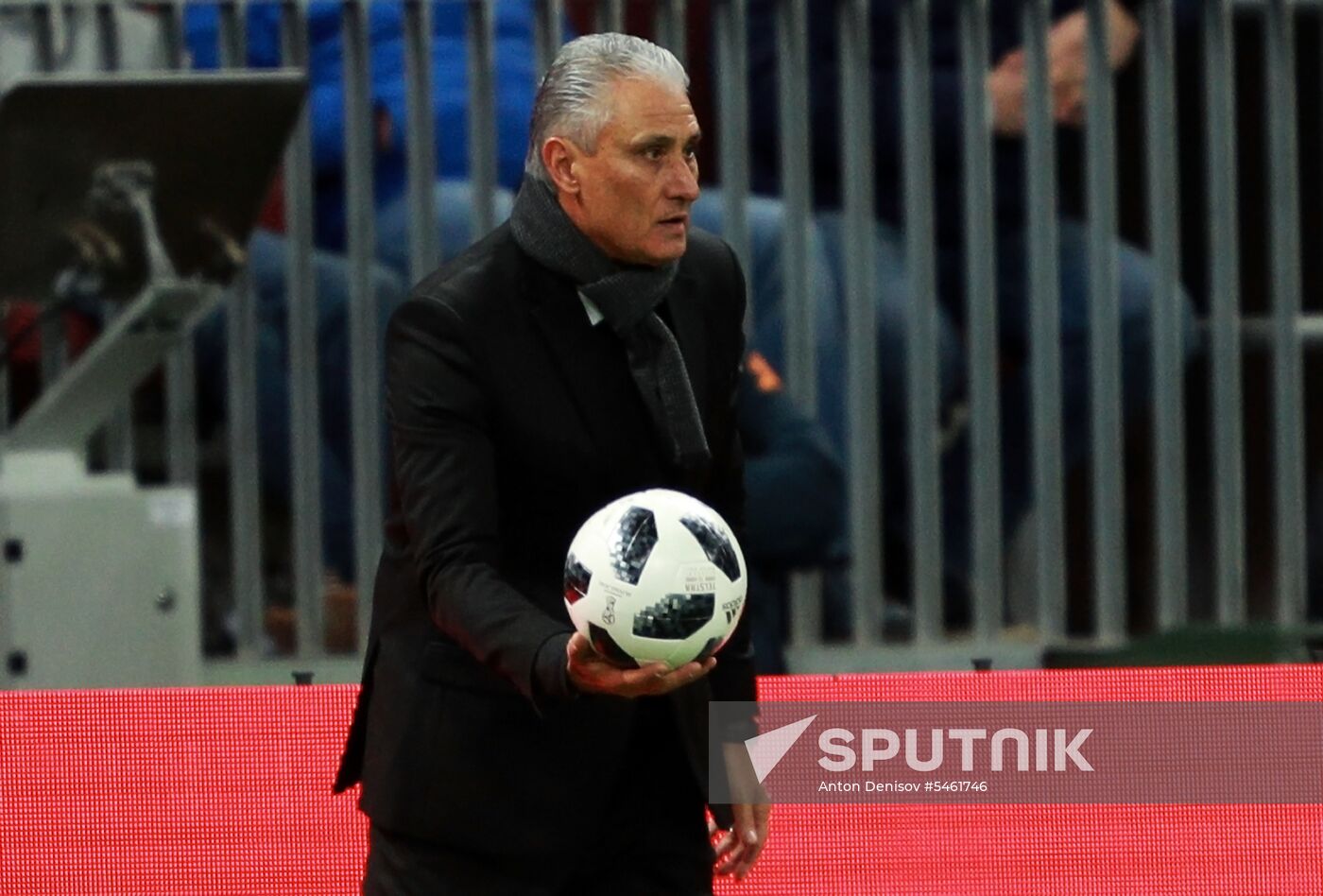 Football. Friendly match. Russia vs. Brazil