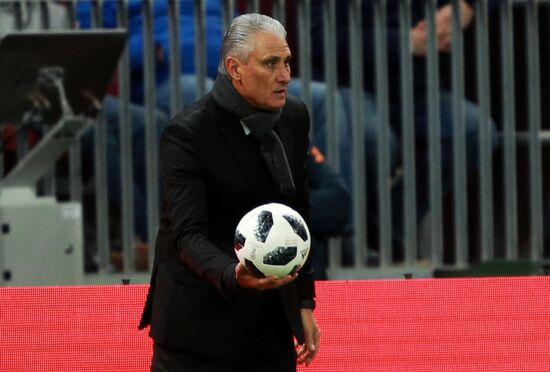 Football. Friendly match. Russia vs. Brazil