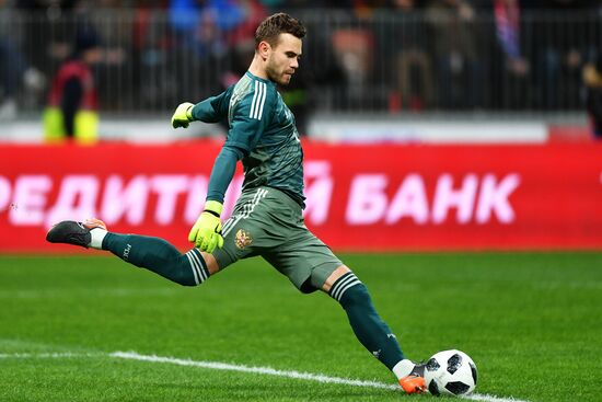 Football. Friendly match. Russia vs. Brazil