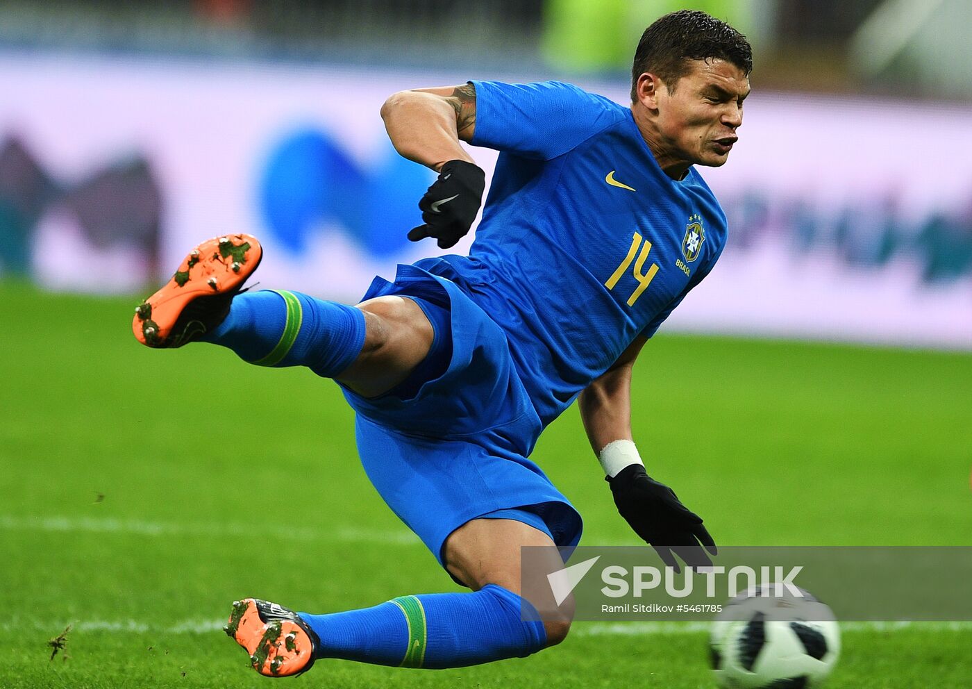 Football. Friendly match. Russia vs. Brazil