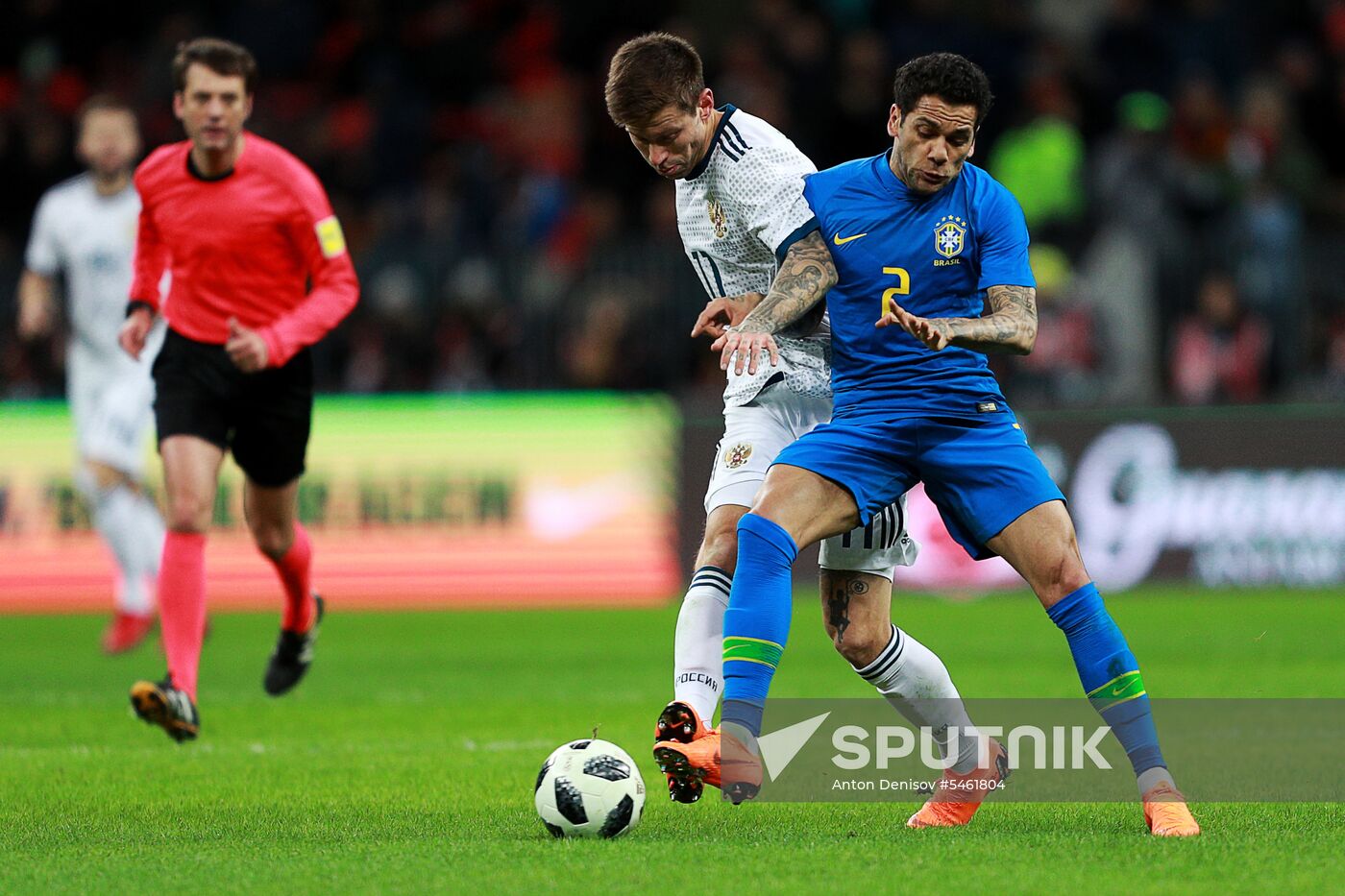 Football. Friendly match. Russia vs. Brazil