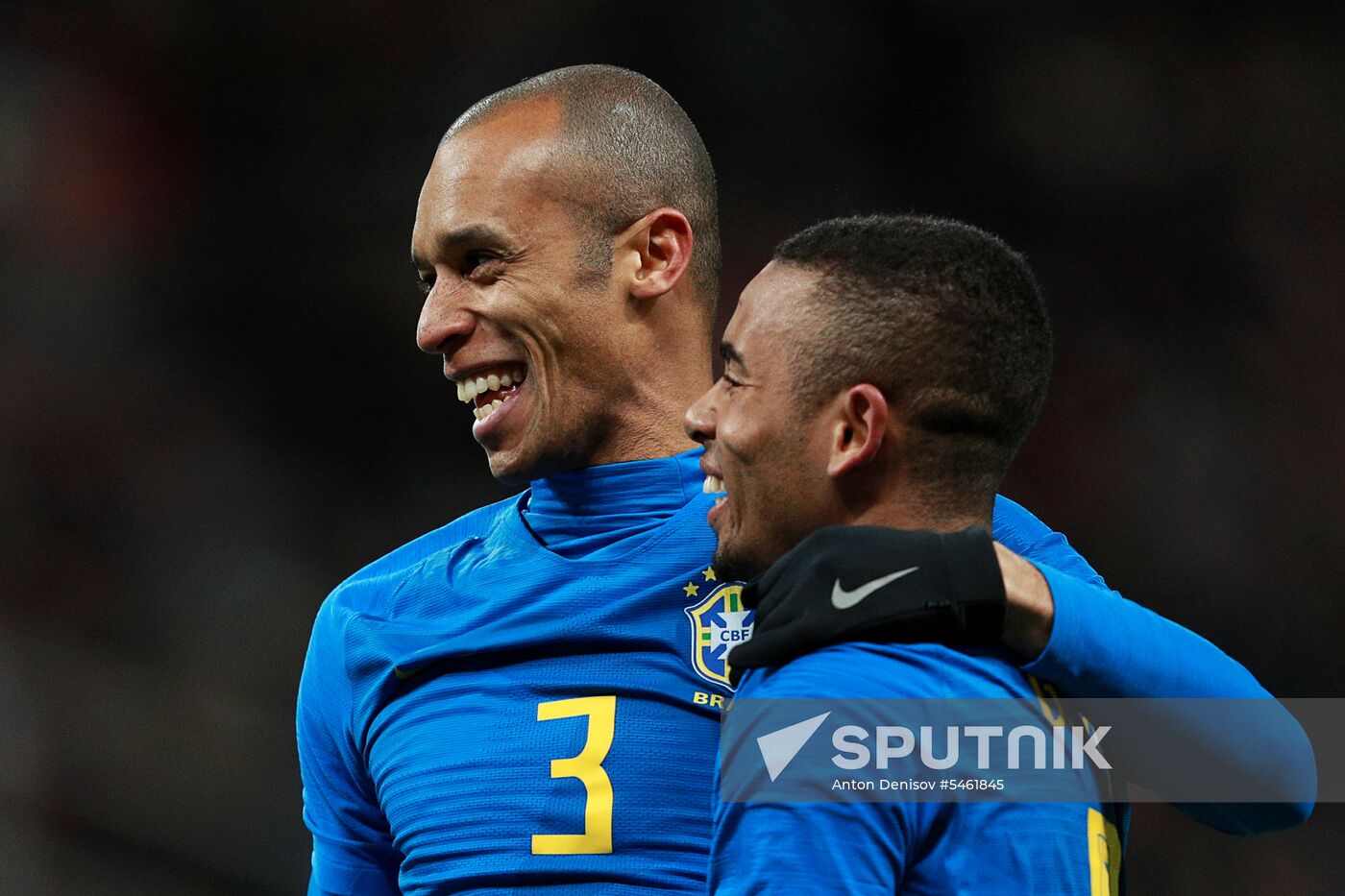 Football. Friendly match. Russia vs. Brazil