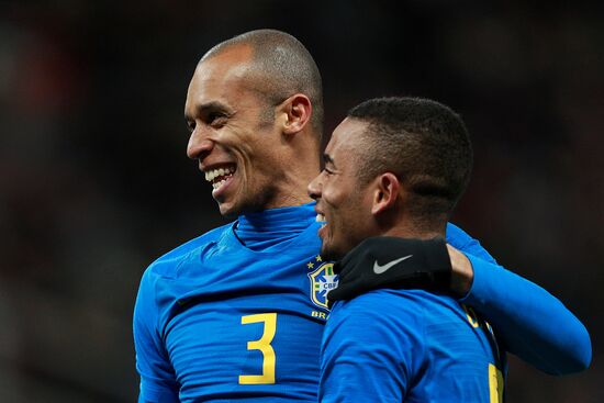 Football. Friendly match. Russia vs. Brazil