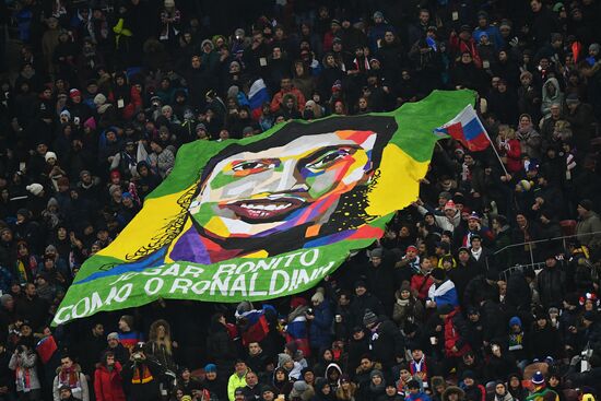 Football. Friendly match. Russia vs. Brazil