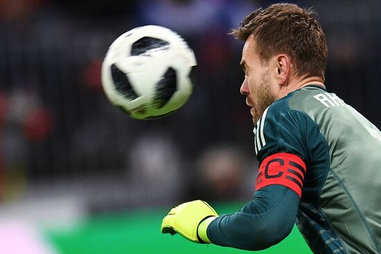 Football. Friendly match. Russia vs. Brazil