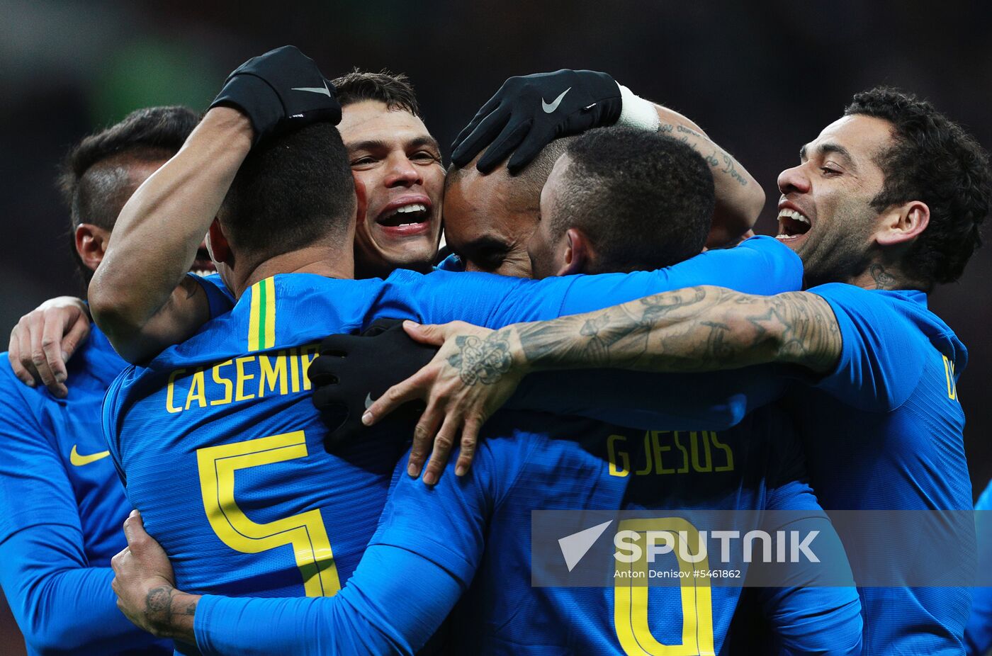 Football. Friendly match. Russia vs. Brazil