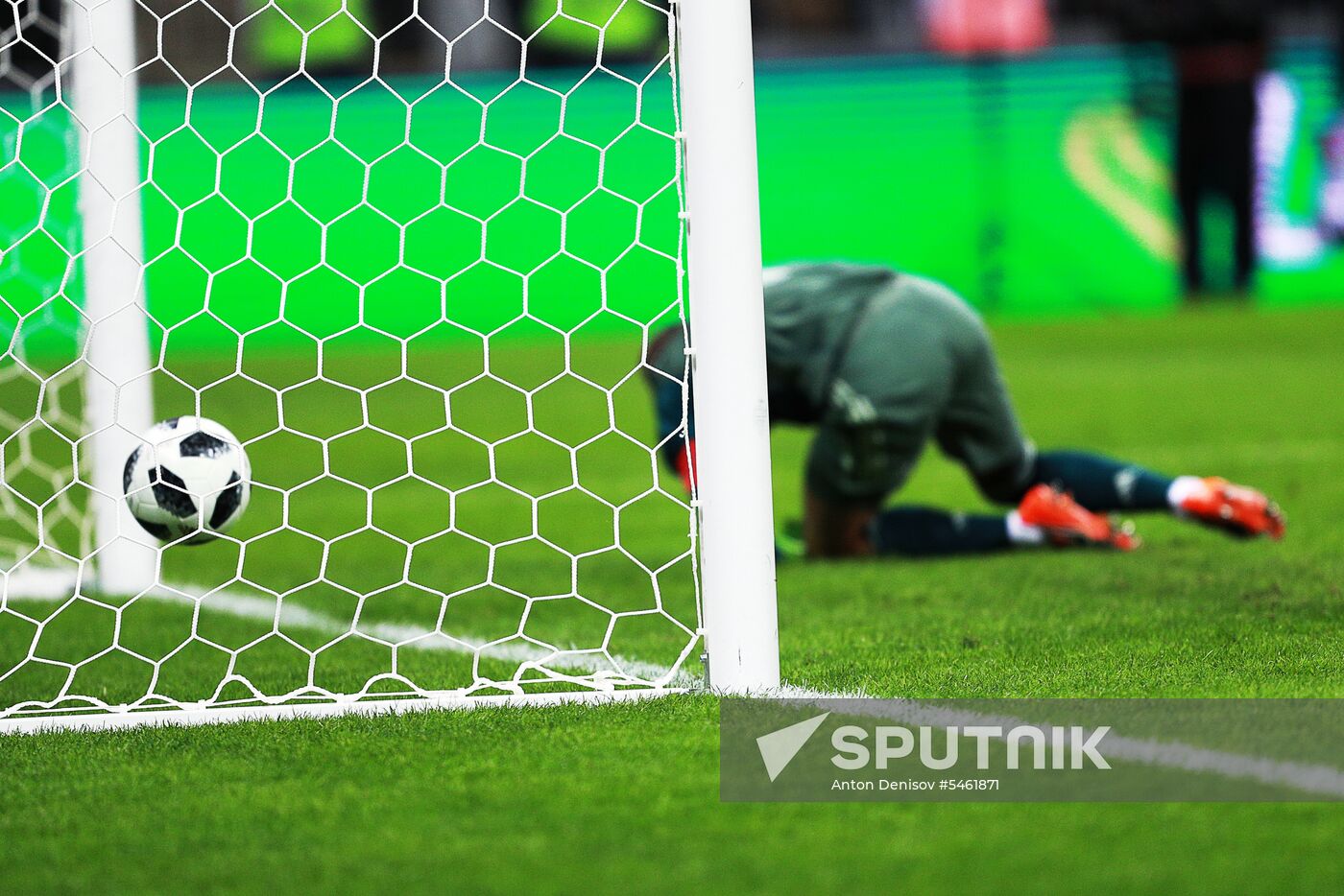 Football. Friendly match. Russia vs. Brazil