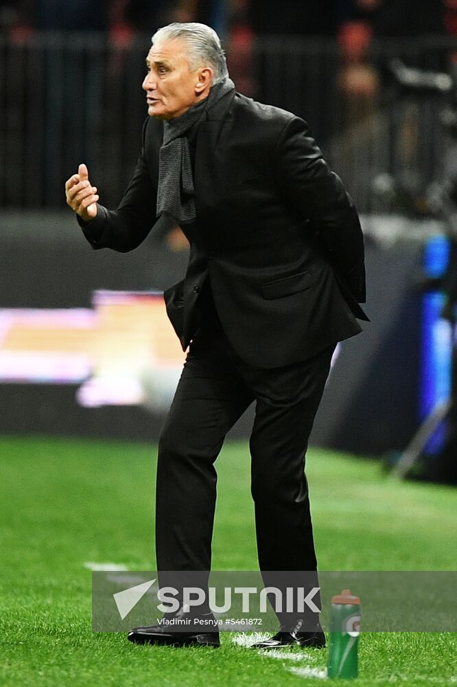 Football. Friendly match. Russia vs. Brazil