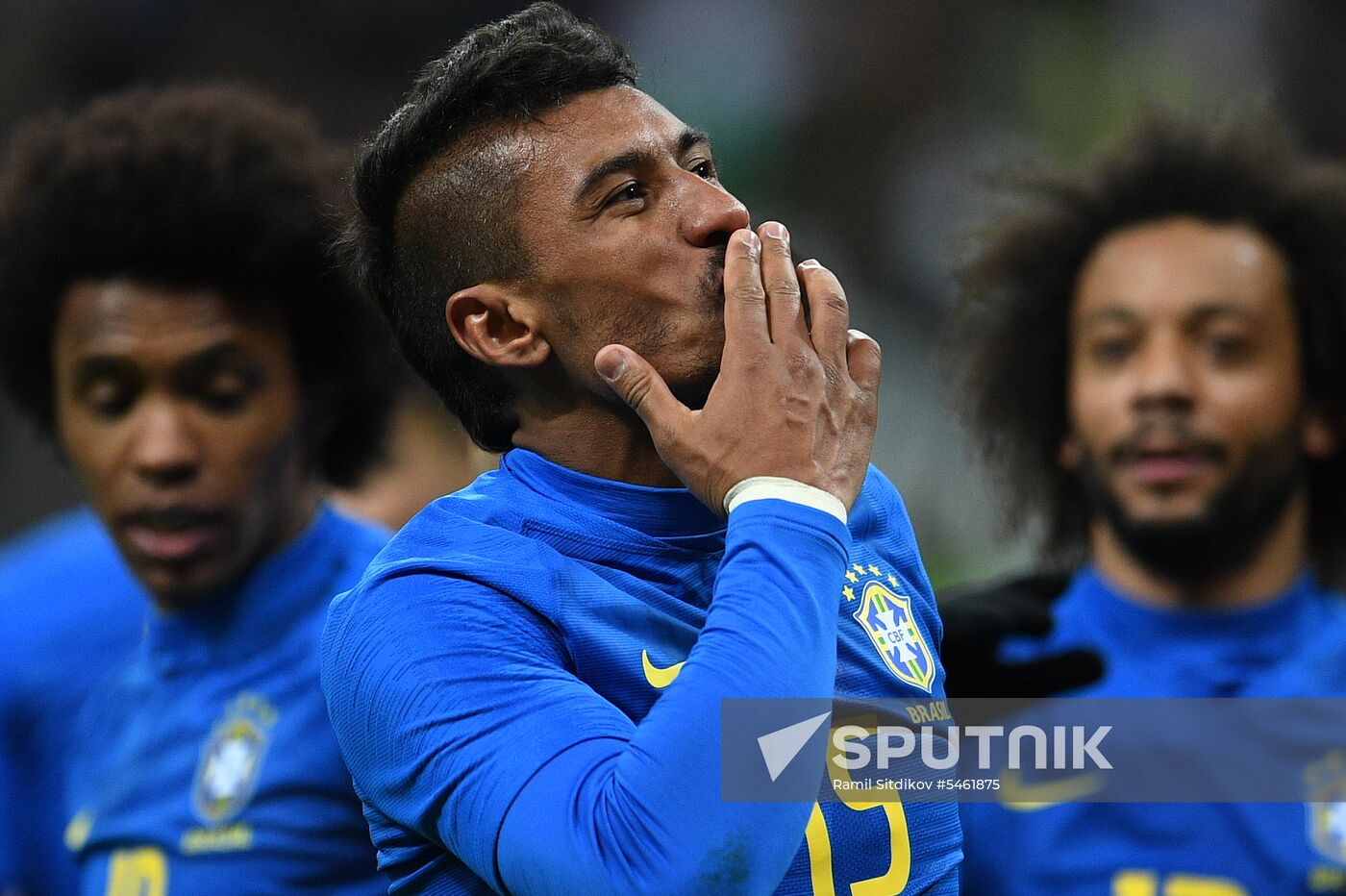 Football. Friendly match. Russia vs. Brazil