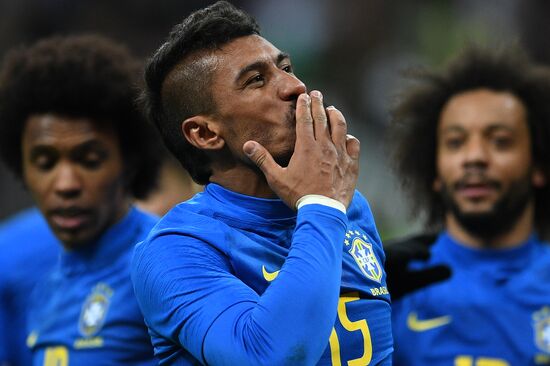 Football. Friendly match. Russia vs. Brazil