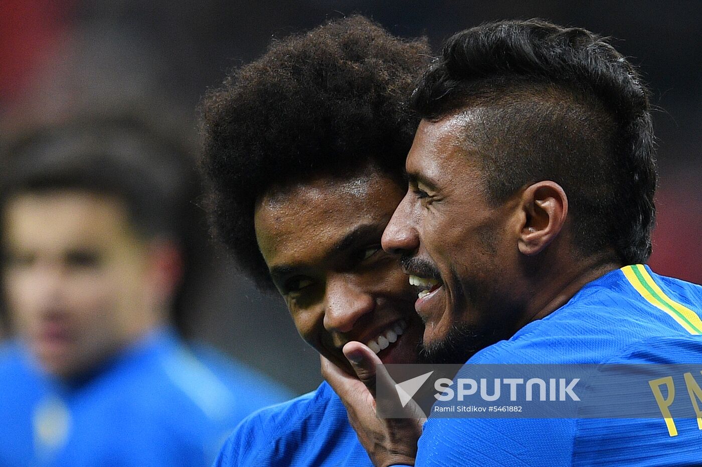 Football. Friendly match. Russia vs. Brazil