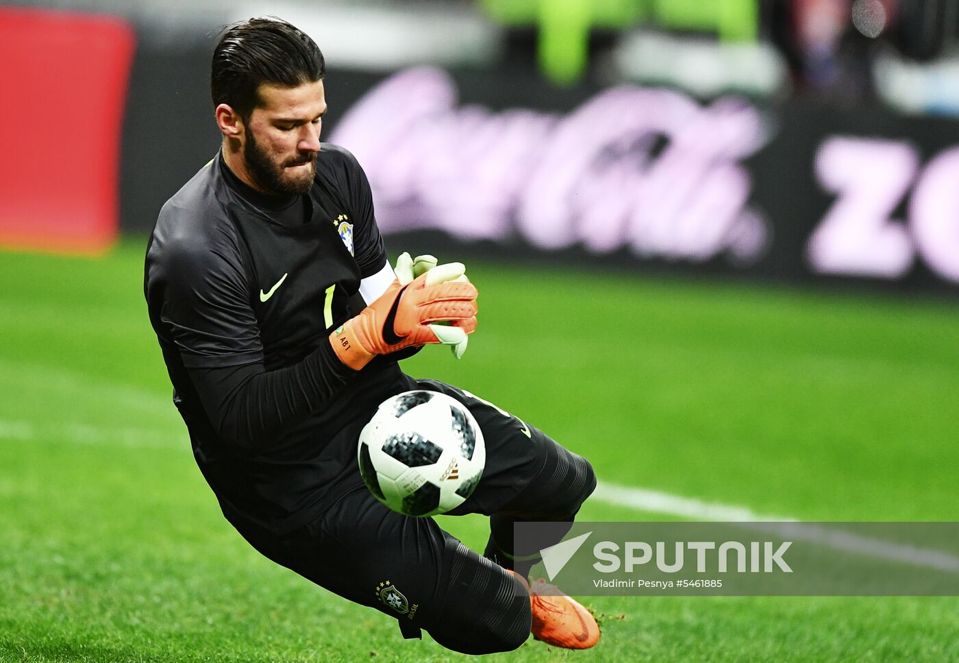 Football. Friendly match. Russia vs. Brazil