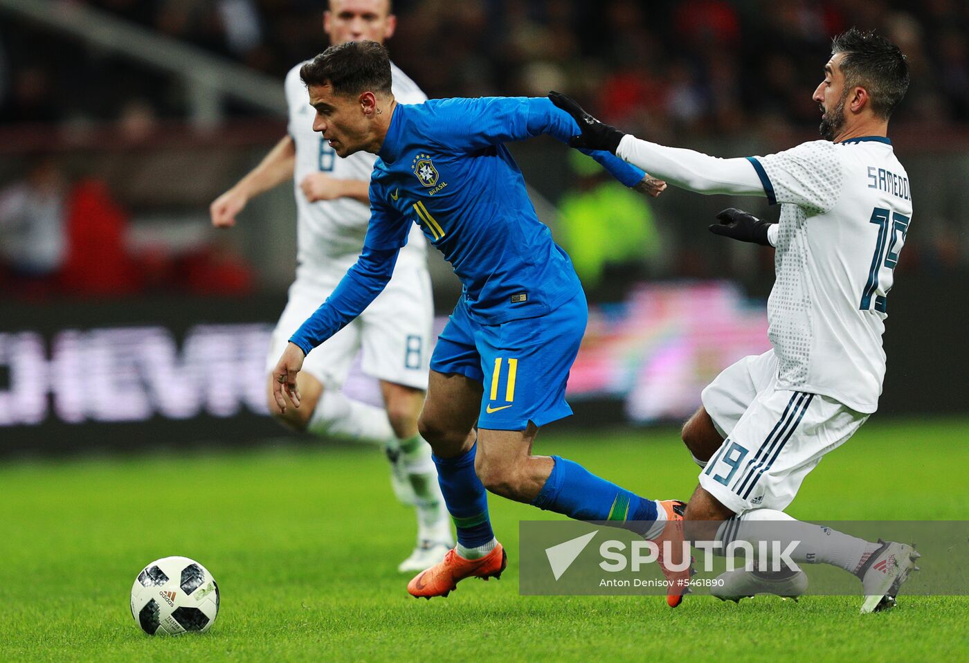 Football. Friendly match. Russia vs. Brazil