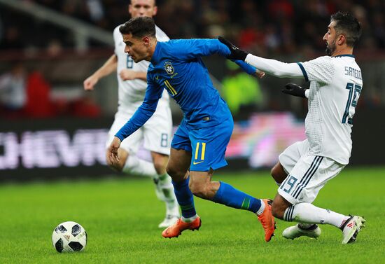 Football. Friendly match. Russia vs. Brazil