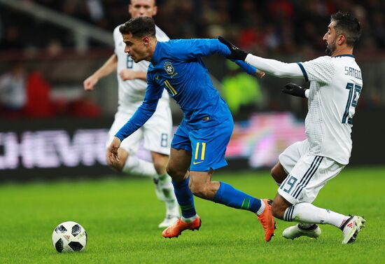 Football. Friendly match. Russia vs. Brazil