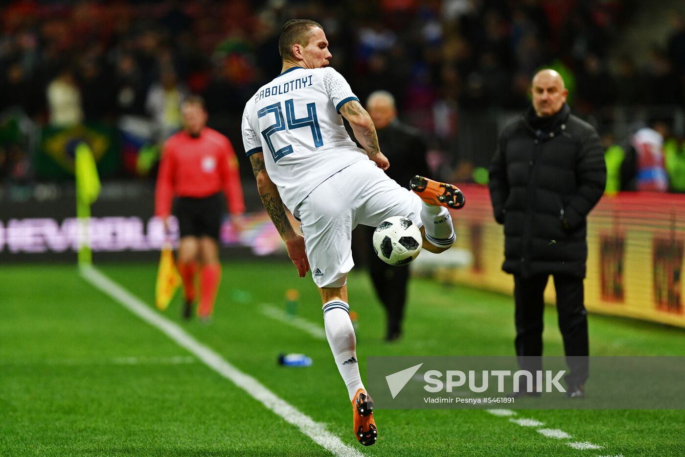 Football. Friendly match. Russia vs. Brazil