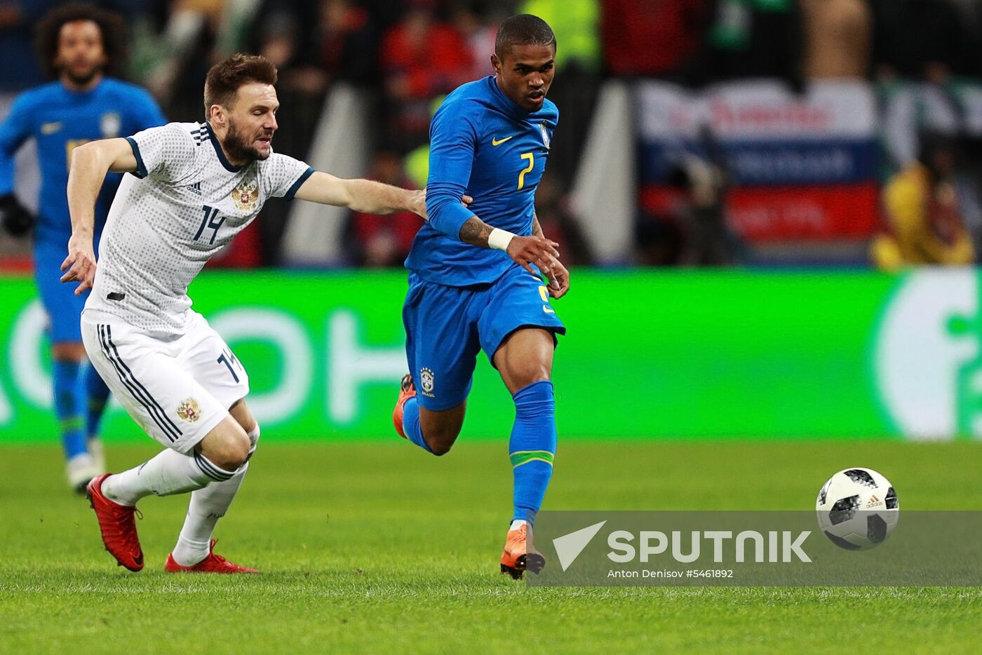 Football. Friendly match. Russia vs. Brazil