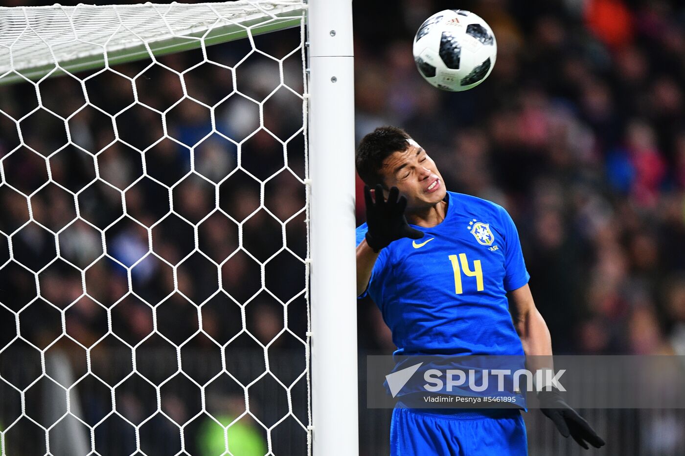 Football. Friendly match. Russia vs. Brazil