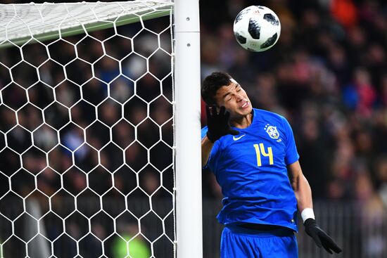 Football. Friendly match. Russia vs. Brazil