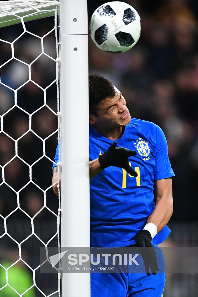 Football. Friendly match. Russia vs. Brazil