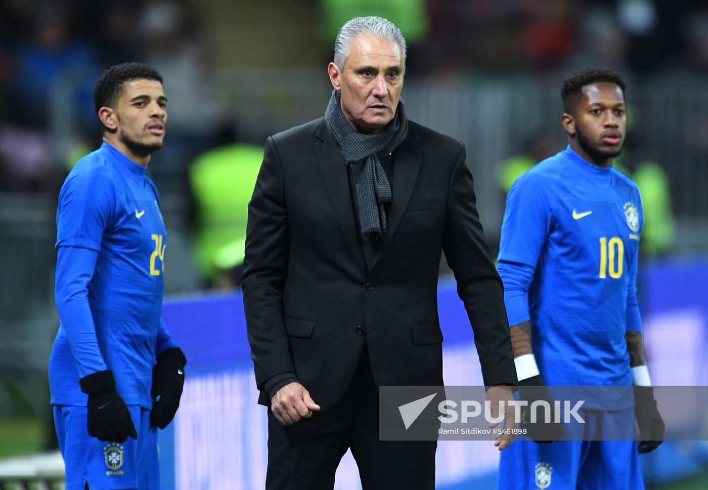 Football. Friendly match. Russia vs. Brazil