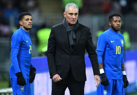 Football. Friendly match. Russia vs. Brazil