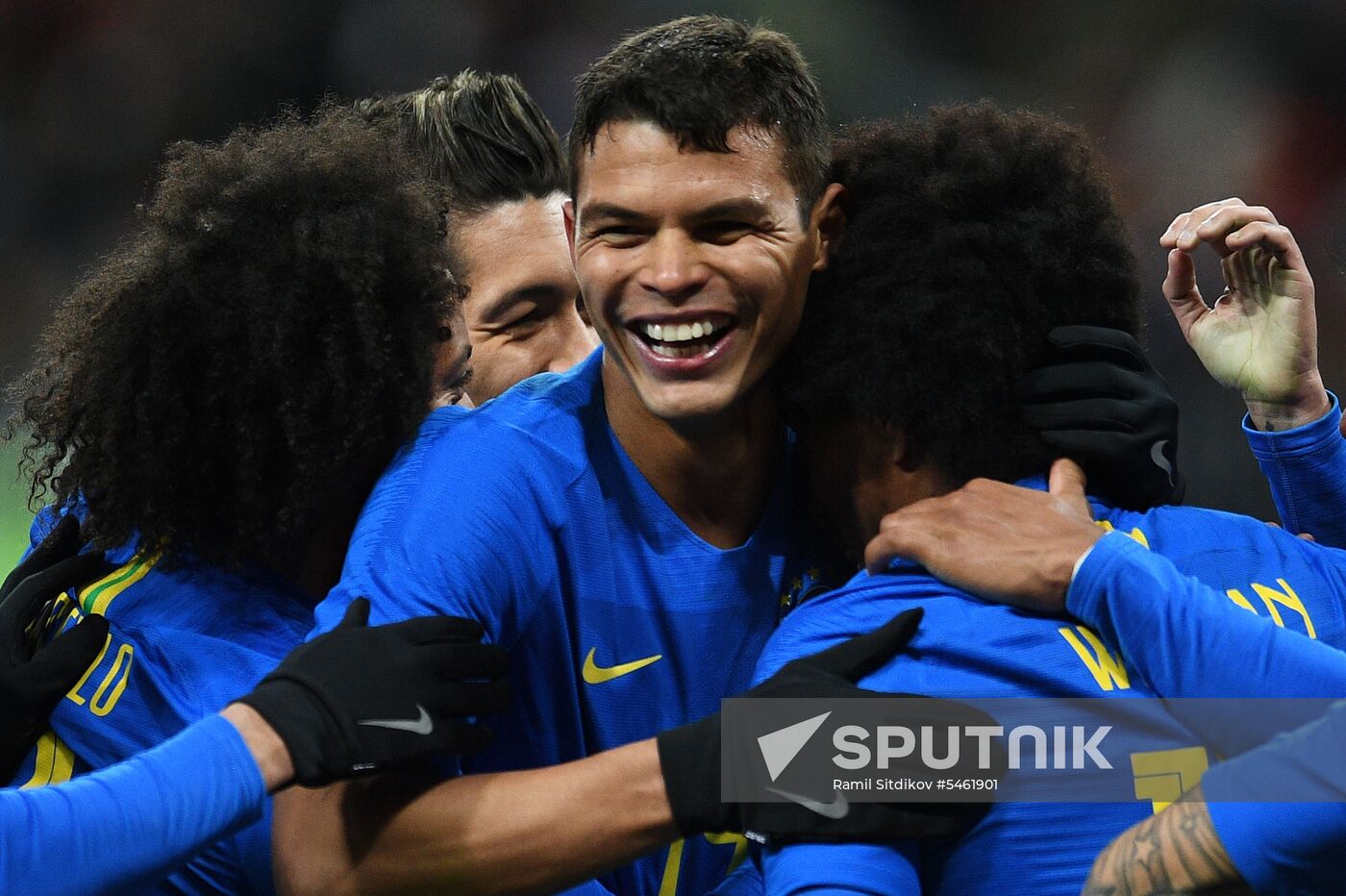 Football. Friendly match. Russia vs. Brazil