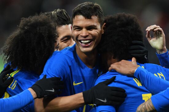 Football. Friendly match. Russia vs. Brazil