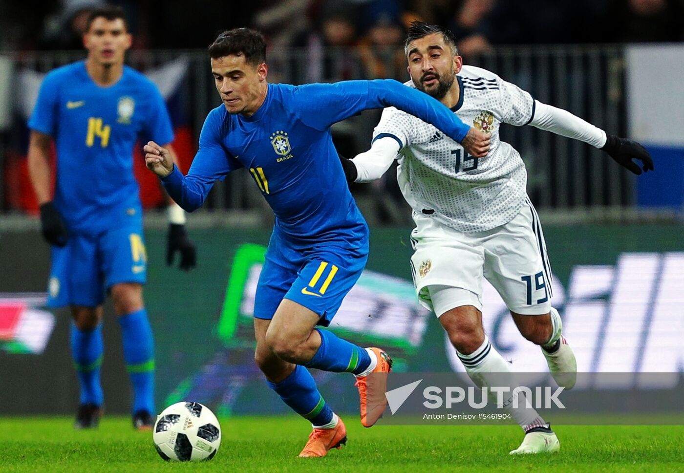 Football. Friendly match. Russia vs. Brazil