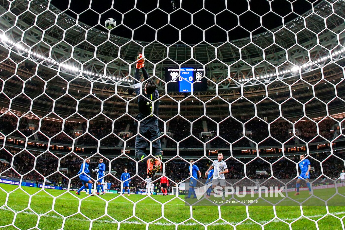Football. Friendly match. Russia vs. Brazil