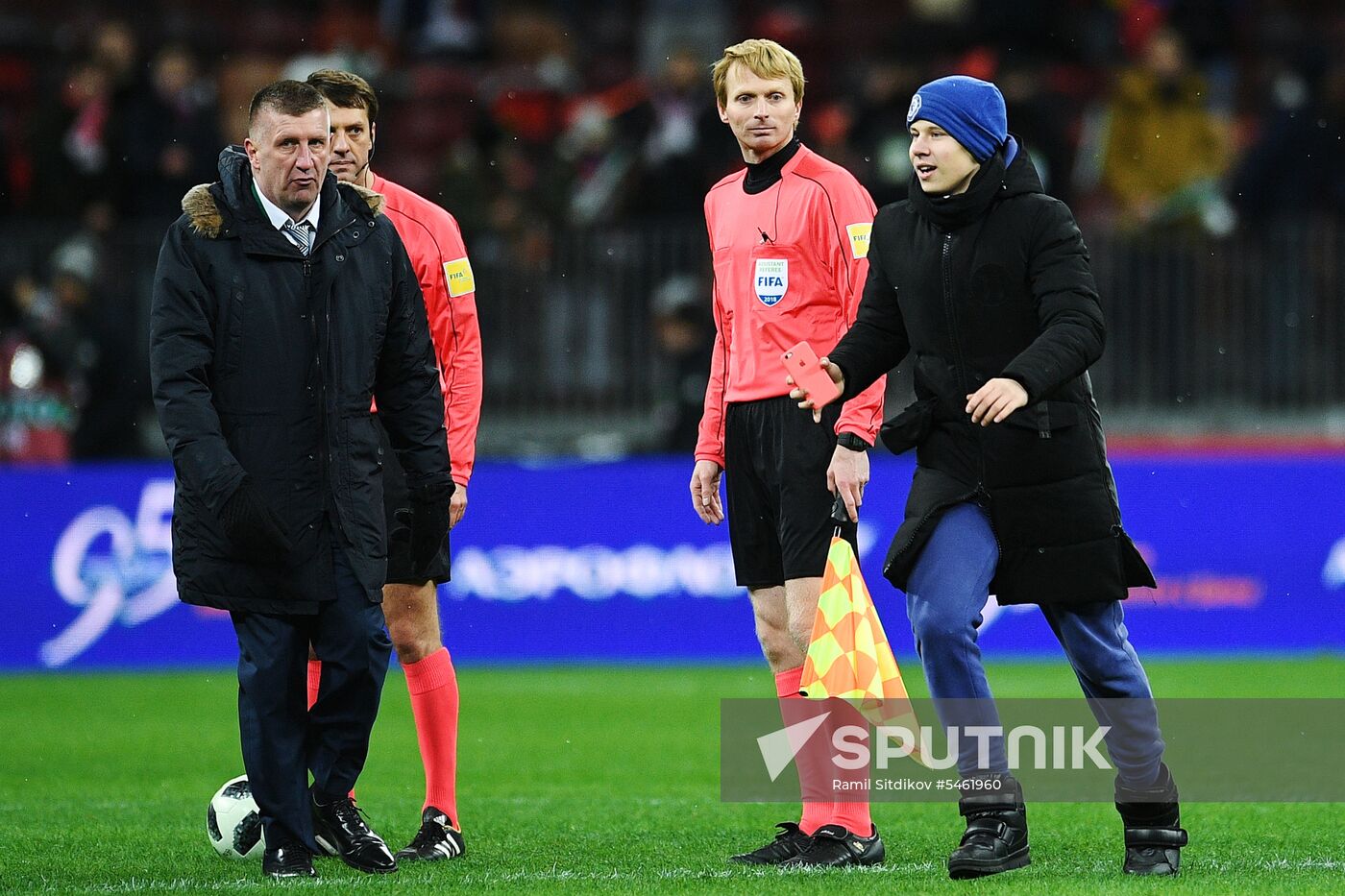 Football. Friendly match. Russia vs. Brazil
