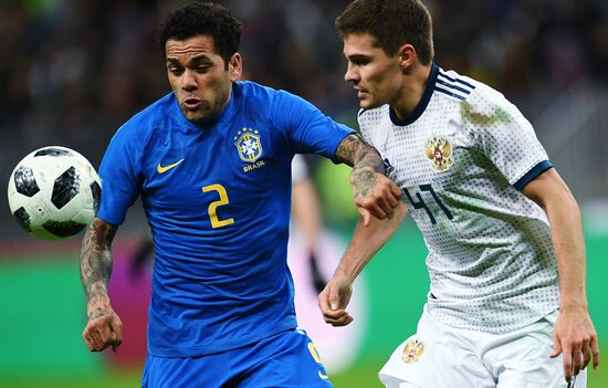 Football. Friendly match. Russia vs. Brazil