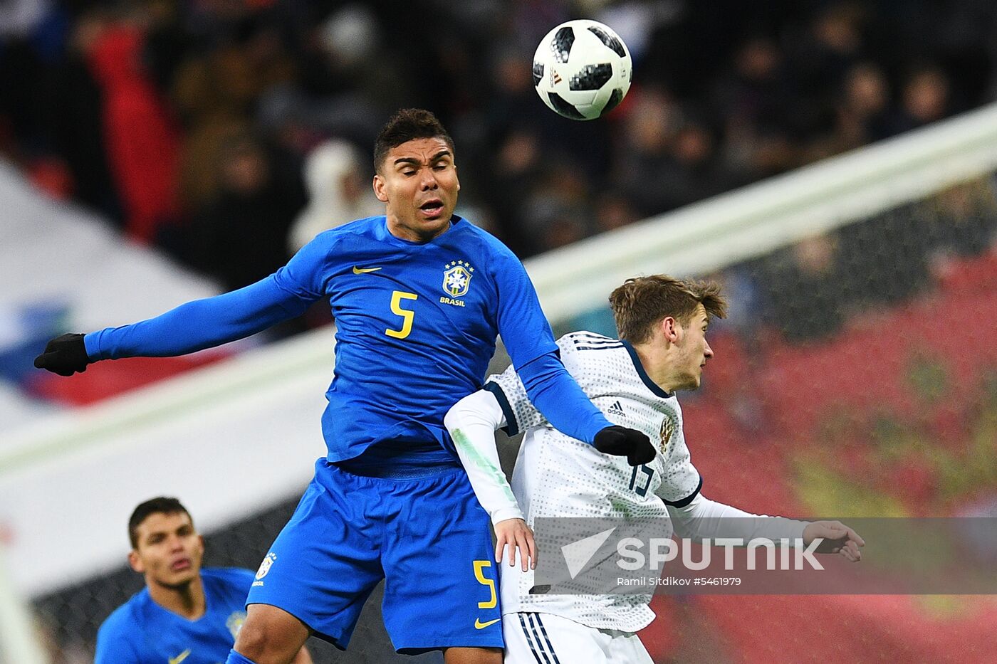 Football. Friendly match. Russia vs. Brazil