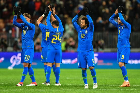 Football. Friendly match. Russia vs. Brazil
