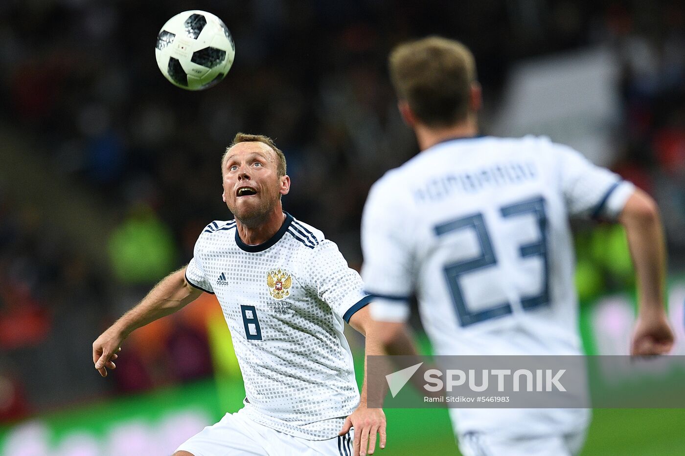 Football. Friendly match. Russia vs. Brazil