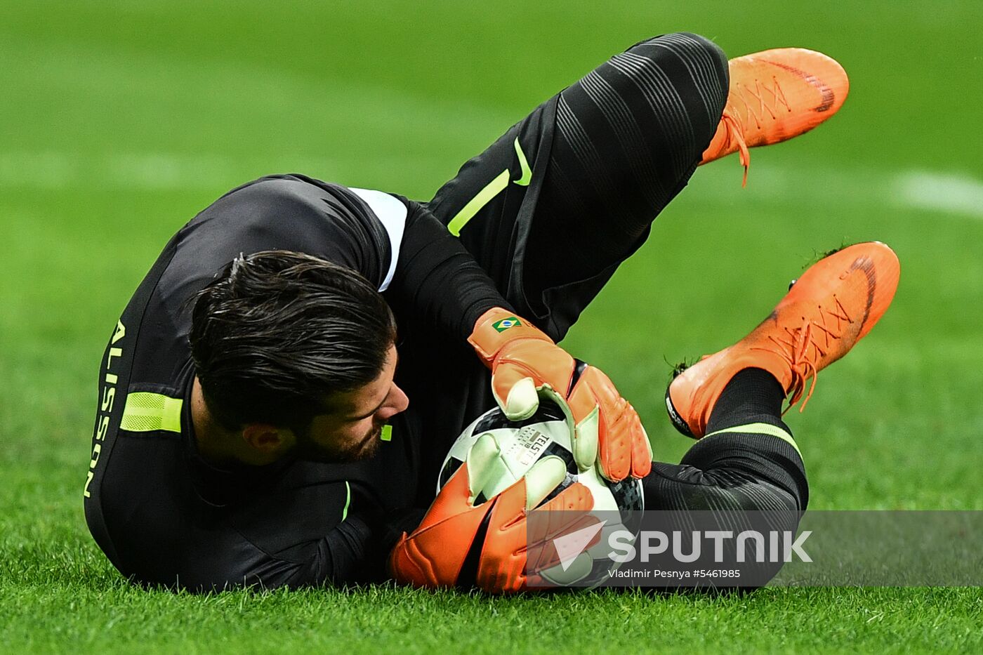 Football. Friendly match. Russia vs. Brazil