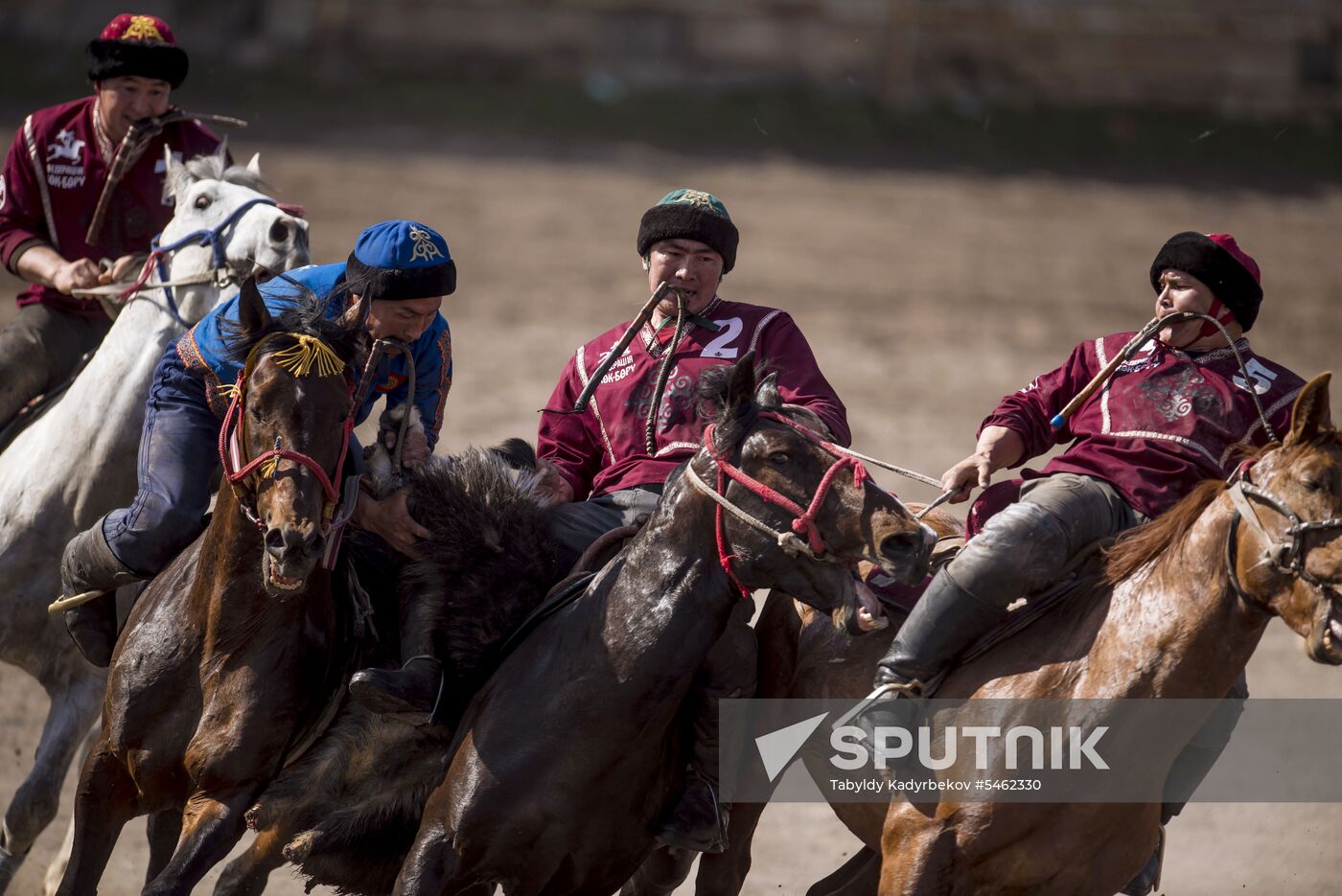 Kok Boru ethnic horse game final in Bishkek