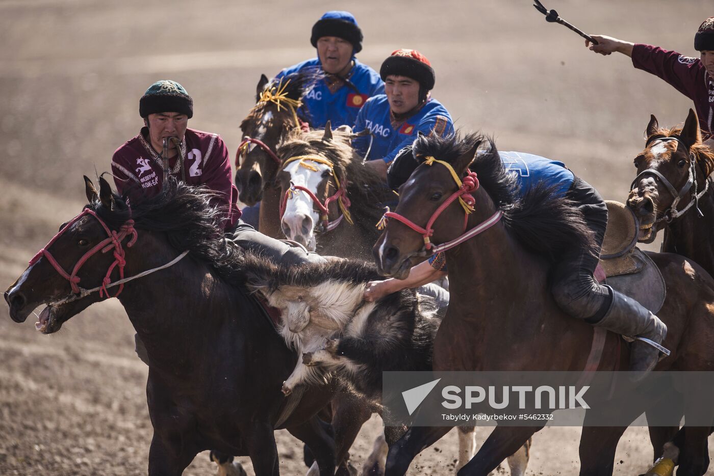 Kok Boru ethnic horse game final in Bishkek